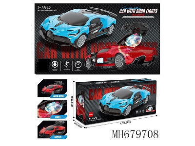 B/O BUMP AND GO BUGATTI OPENING DOOR SPORT CAR WITH LIGHT AND MUSIC PROJECTION