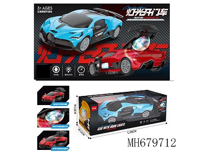B/O BUMP AND GO BUGATTI OPENING DOOR SPORT CAR WITH LIGHT AND MUSIC PROJECTION