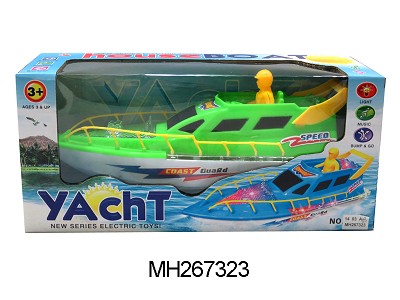 B/O BUMP AND GO YACHT WITH LIGHT AND MUSIC (NOT INCLUDED BAT
