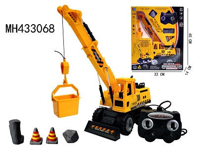 6 CHANNEL WIRE CONTROL CONSTRUCTION TRUCK WITH LIGHT AND MUSIC