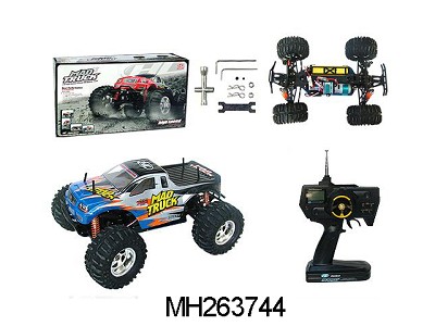 1:10 R/C MAD TRUCKS WITHOUT BATTERY AND CHARTER(BLUE,RED,GRE