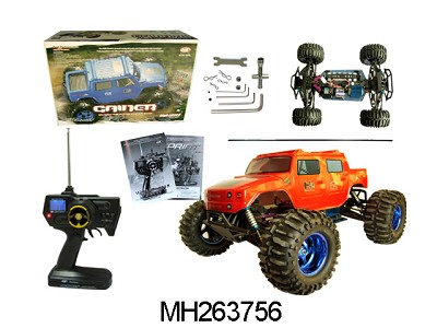1:10 R/C MAD TRUCKS WITHOUT BATTERY AND CHARTER(BLUE,RED)