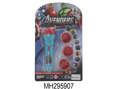 THE AVENGERS ELECTRIC TORCH WITH PROJECTOR,INCLUDE BATTERY