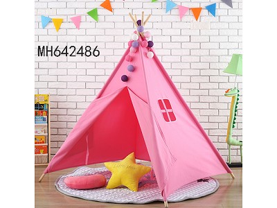 COLORFUL INDIAN TENT WITHOUT ACCESSORIES BALL DOLLS AND FLOOR MATS