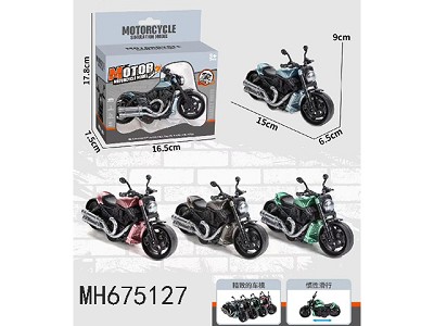FRICTION FREE-WHEEL MOTORCYCLE MODEL 4COLOR ASSORTS
