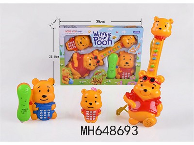 WINNIE THE POOH MUSICAL INSTRUMENT COMBINATION 3IN 1