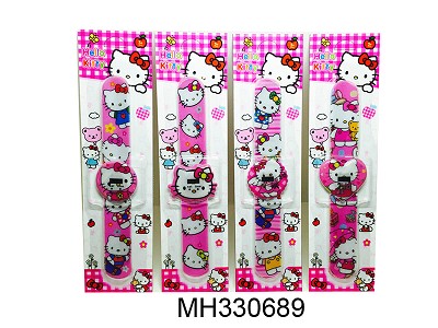 KITTY CAT ELECTRIC WATCH (4 ASSORT MIXED)
