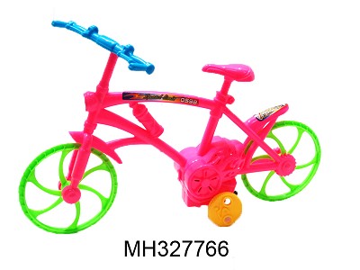 PULL LINE BIKE WITH LIGHT (4 COLOR MIXED)