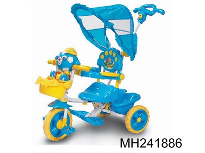 KID RIDE ON TRICYCLE WITH MUSIC AND LIGHT