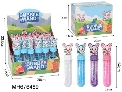 EASTER BUNNY BUBBLE WAND (4 COLORS)