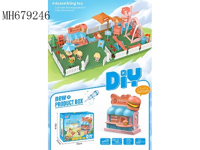 CASUAL BURGER HOUSE ASSEMBLING TOY