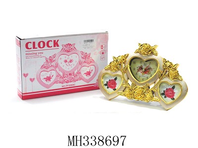 PHOTO FRAME WITH CLOCK
