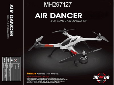 2.4G 6 CHANNEL R/C 3D QUADCOPTER WITH 6 AXIS GYRO,INCLUDE CHARGER