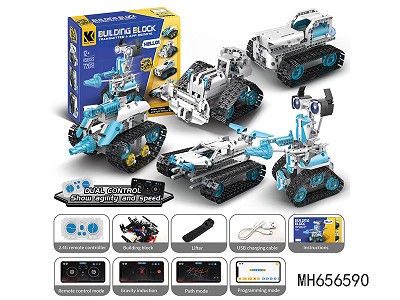 2.4G R/C STEAM PROGRAMMING CHANGEABLE ROBOT BLOCKS 720 (WITH  USB CABLE )