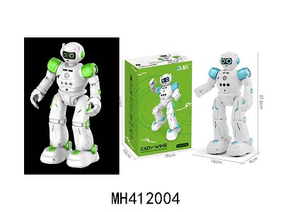 R/C DANCING ROBOT WITH LED LIGHT AND MUSIC (BLUE/GREEN,INCLUDE BATTERY AND USB)
