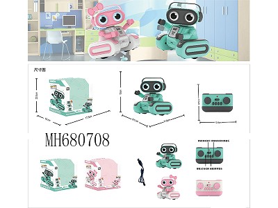 2.4G R/C ROBOT WITH LIGHT AND MUSIC (WITH  BATTERY &USB CABLE )