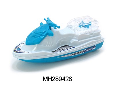 PULL LINE MOTORBOAT WITH SNOWFLAKE (2 COLOR)