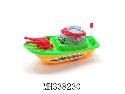 PULL LING BOAT WITH LIGHT (3 COLOR MIXED)