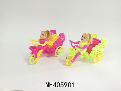 PULL LINE TRICYCLE WITH LIGHT (3 COLOR)