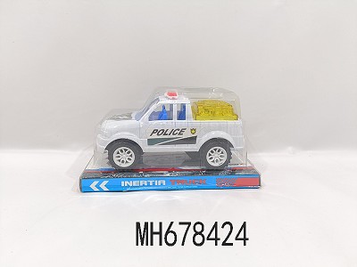 PULL LINE POLICE CAR WITH LIGHTS