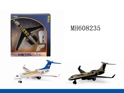 DIE-CAST PULL BACK AIRLINER WITH LIGHT SOUND,2 COLOR MIXED,3*AG13 INCLUDE BATTERY